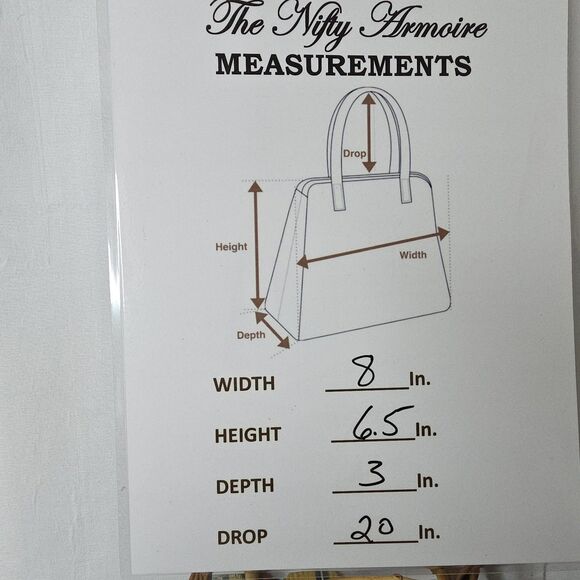 FOSSIL Sriped Canvas Crossbody Purse Bag Bamboo Handles Leather Detachable Strap - Picture 7 of 7